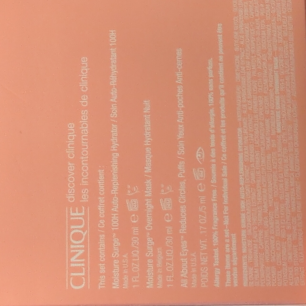 CLINIQUE Discover 3 Piece Set NIB - Picture 3 of 3